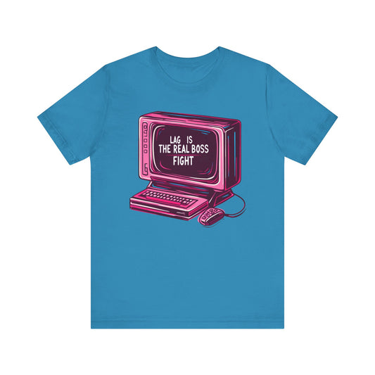 LAG IS THE REAL BOSS FIGHT Controller Short Sleeve Tee