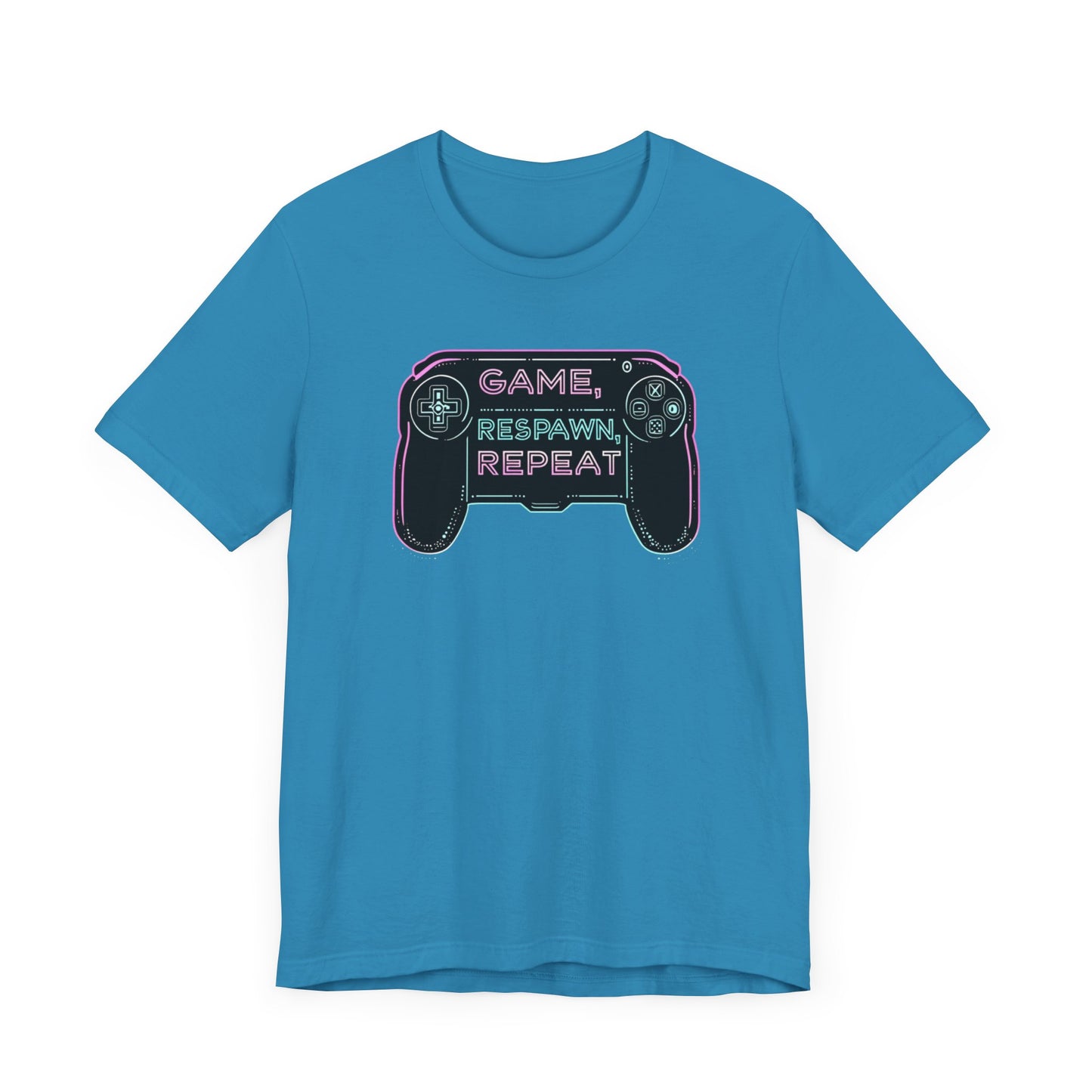 GAME, RESPAWN, REPEAT Controller Short Sleeve Tee