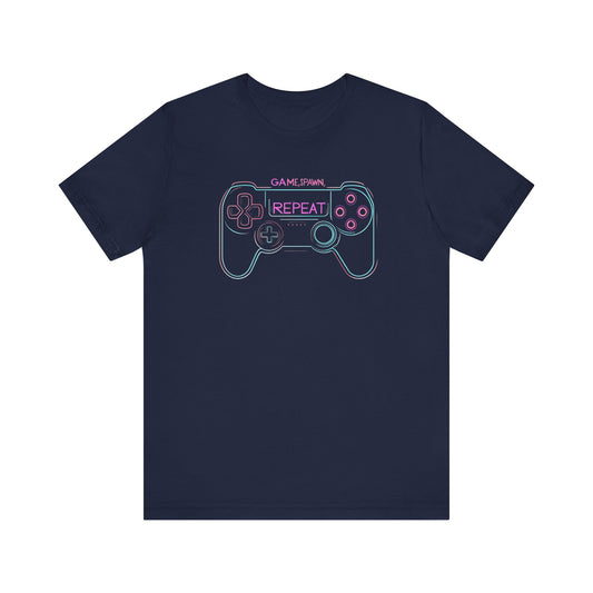 GAME, RESPAWN, REPEAT Controller Short Sleeve Tee