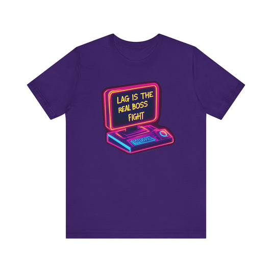 LAG IS THE REAL BOSS FIGHT Controller Short Sleeve Tee