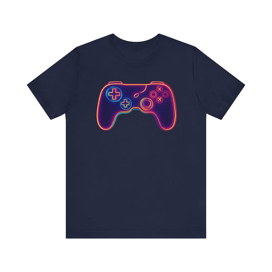 Royal Purple/ Neon Rainbow Controller Short Sleeve Tee