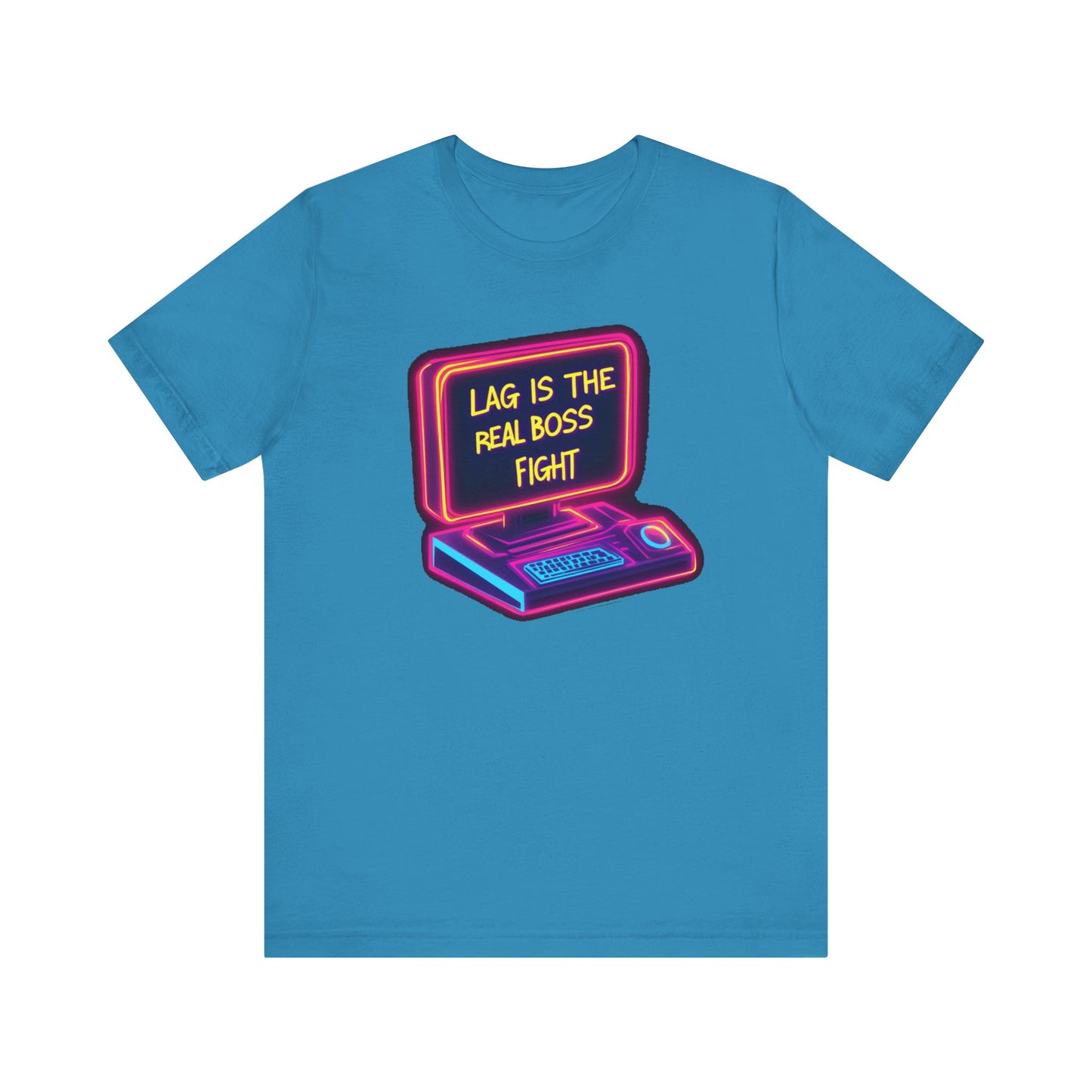 LAG IS THE REAL BOSS FIGHT Controller Short Sleeve Tee