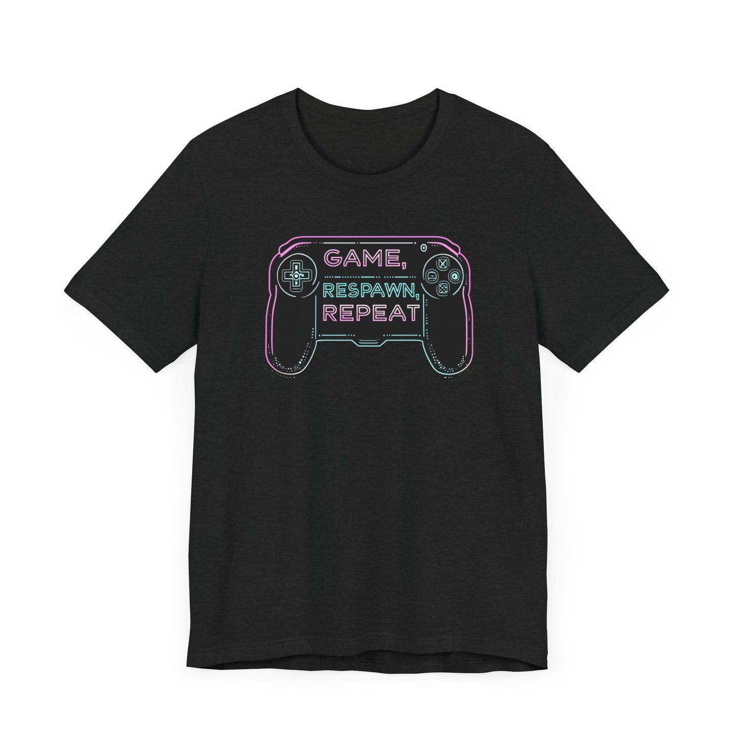 GAME, RESPAWN, REPEAT Controller Short Sleeve Tee