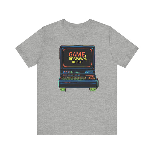 Classic GAME, RESPAWN, REPEAT Controller Short Sleeve Tee