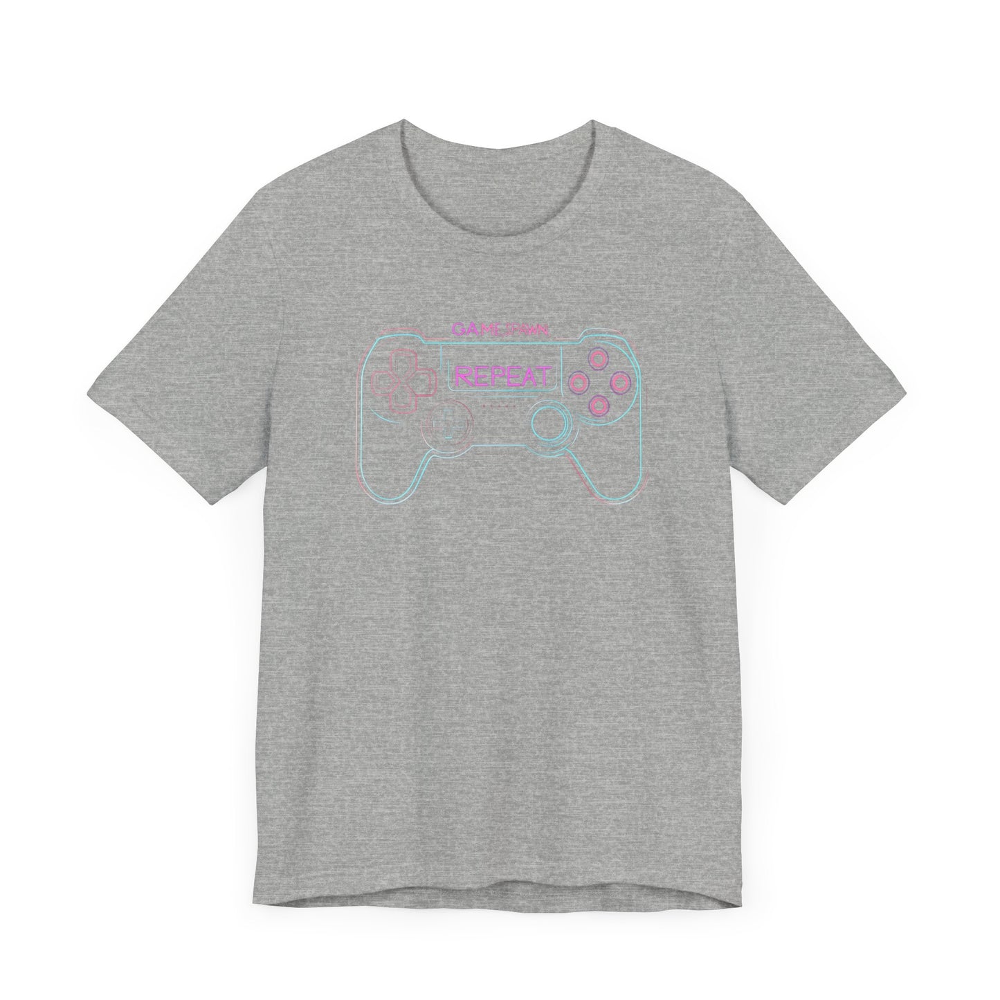 GAME, RESPAWN, REPEAT Controller Short Sleeve Tee